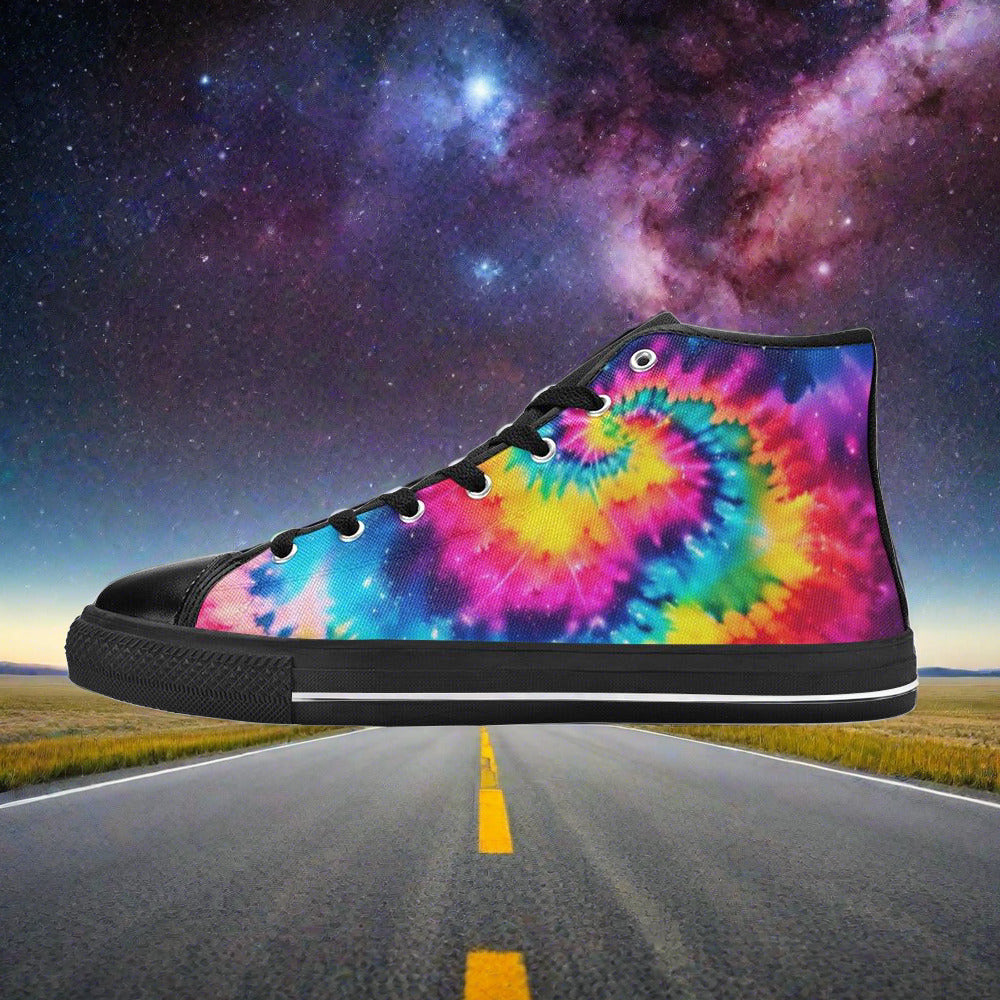 Aurora Borealis Vivid Multicolor Vivid WOMEN Bold Art - Freaky Shoes | Custom Art Sneakers