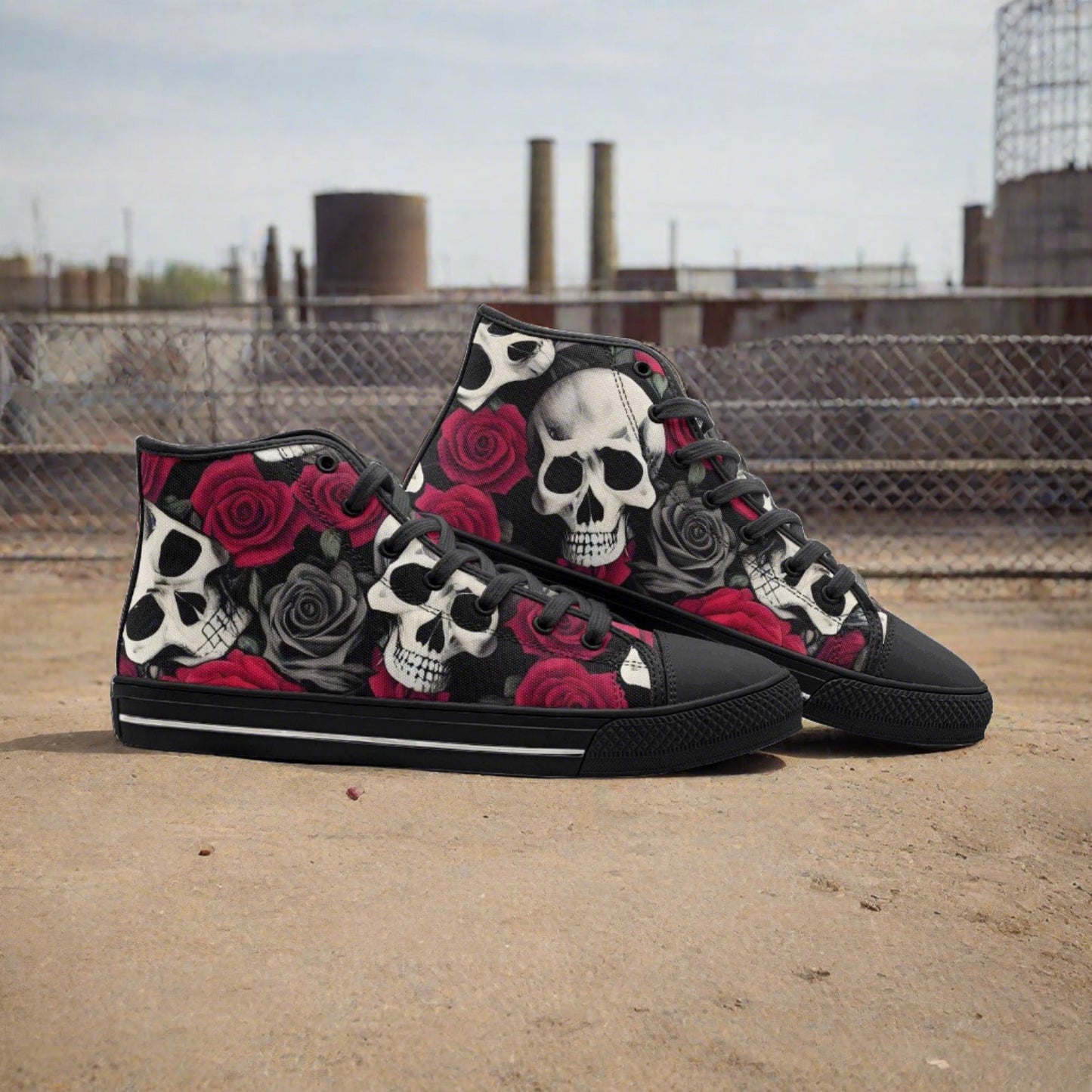Koi Dark Cosmic Vivid Bold Art - Freaky Shoes | Custom Art Sneakers