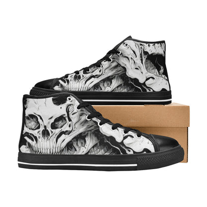 WOMEN'S Cc Horror Art High Top Canvas Wallpaper Art Custom Shoes