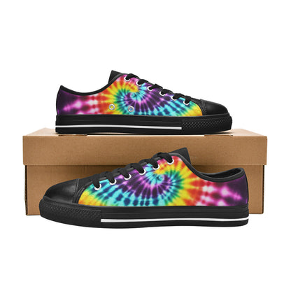 WOMEN'S Cc Tie Dye Art Canvas Aesthetic Custom Shoes