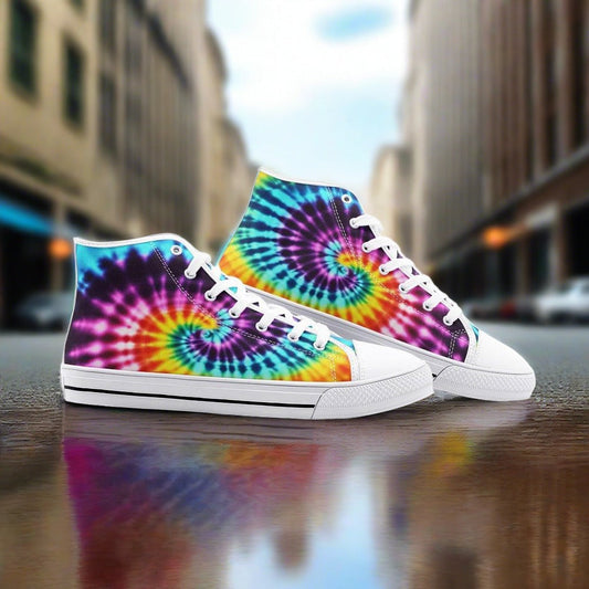 Koi Crimson Black Unique Bold Art - Freaky Shoes | Custom Art Sneakers