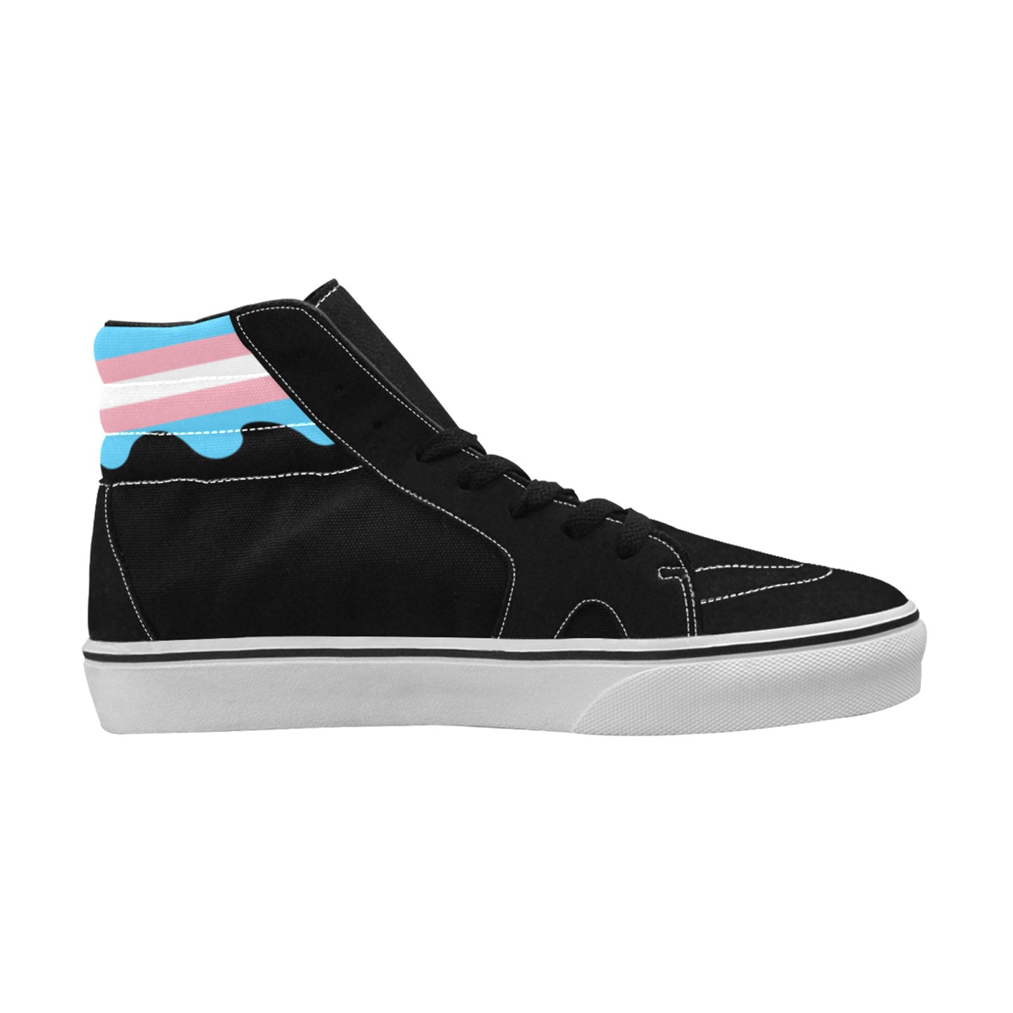 WOMEN'S Transgender Flag 4 Pride LGBT High Top Skateboarding Sneakers