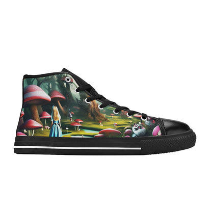 MEN'S Creepy Art Men’S High Top Canvas Dark Academia Custom Sneakers