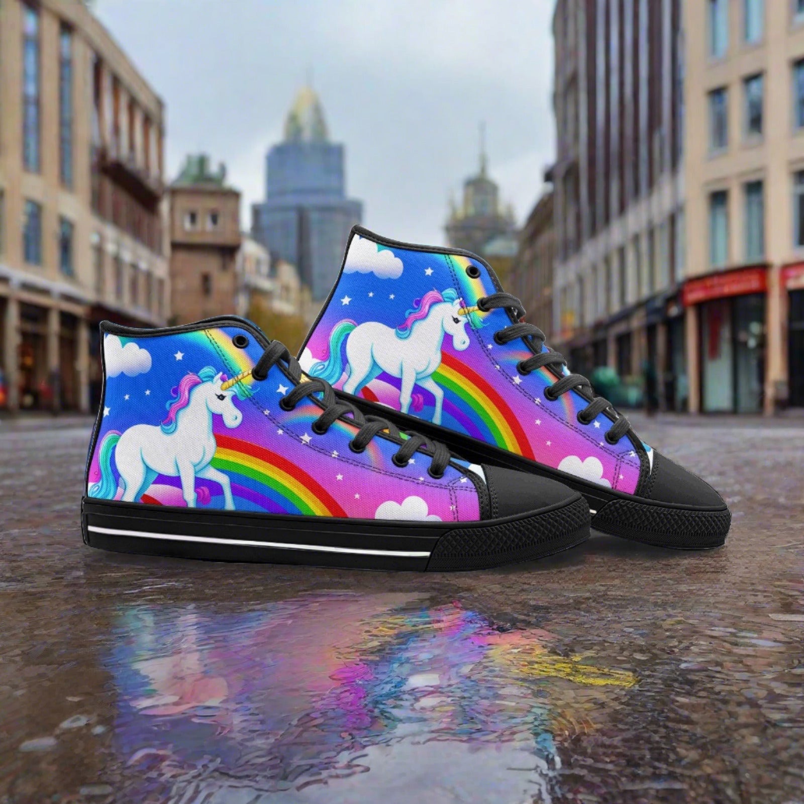 Chinese Dragon Teal Gold Wearable Bold Art - Freaky Shoes | Custom Art Sneakers