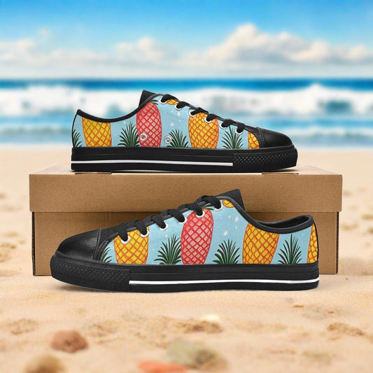 Jellyfish Silver Blue Iridescent WOMEN Bold Art - Freaky Shoes | Custom Art Sneakers