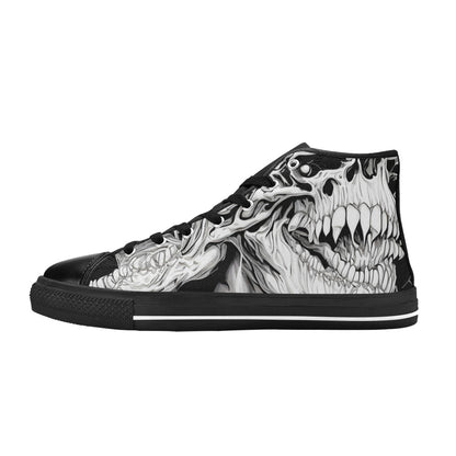 MEN'S Cc Demons Grey Men’S High Top Canvas Dreamcore Sneakers