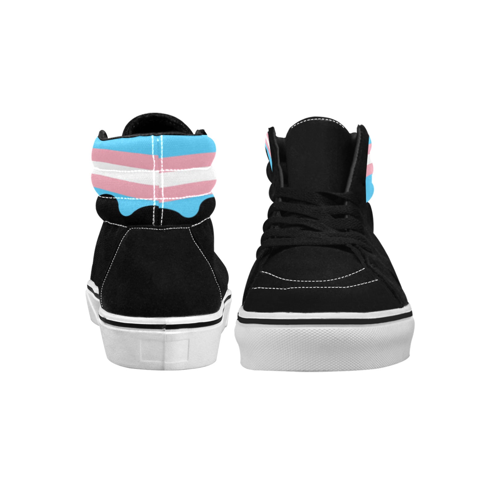 WOMEN'S Cc Pride Lgbt Transgender High Top Skateboarding Neon Fantasy Custom Sneakers