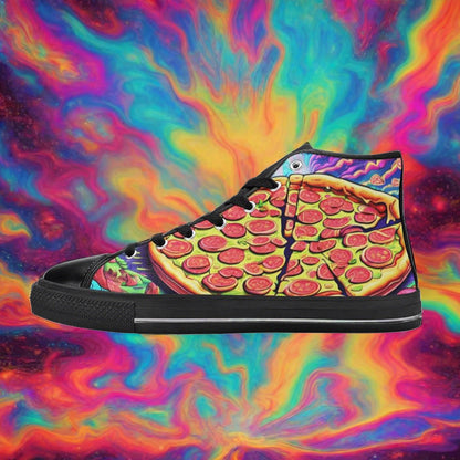 Phoenix Teal Gold Wearable Bold Art - Freaky Shoes