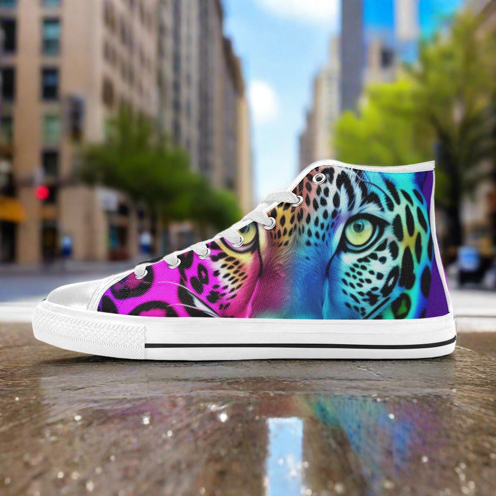 Wolf Amber Gold Wearable Bold Art - Freaky Shoes