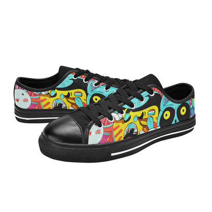 WOMEN'S Crazy Illustrations 2 Canvas Aesthetic Sneakers