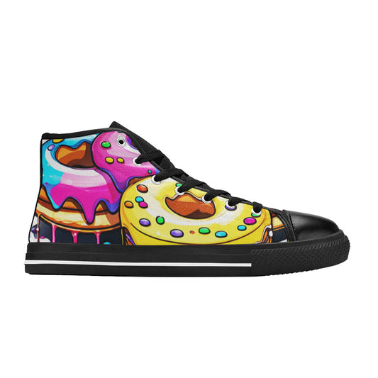 WOMEN'S Dripping Frosting From Rainbow High Top Canvas Vivid Shoes