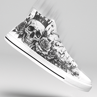 MEN'S Dark Crown Skull Art | Freaky Shoes®