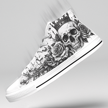 MEN'S Dark Crown Skull Art | Freaky Shoes®