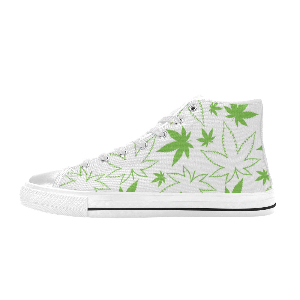 MEN'S Cc Weed 420 Art High Top Canvas Surreal Custom Shoes