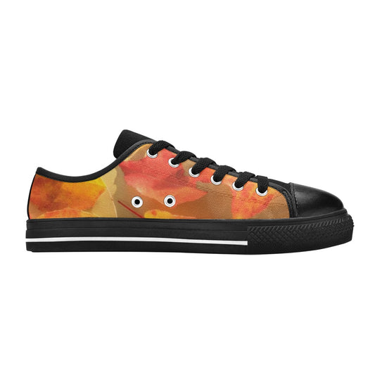 KIDS' Autumn Leaves 537832 Low Top Canvas Wallpaper Art Custom Shoes