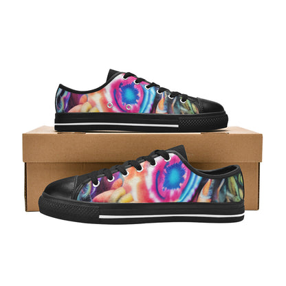 MEN'S Cc Tie Dye Woman Canvas Surreal Custom Sneakers