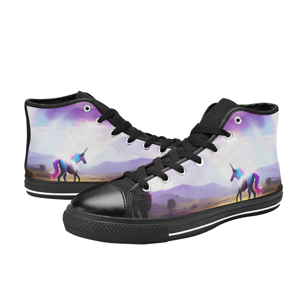 MEN'S Unicorn Beauty Art Men’S High Top Canvas Dark Academia Shoes