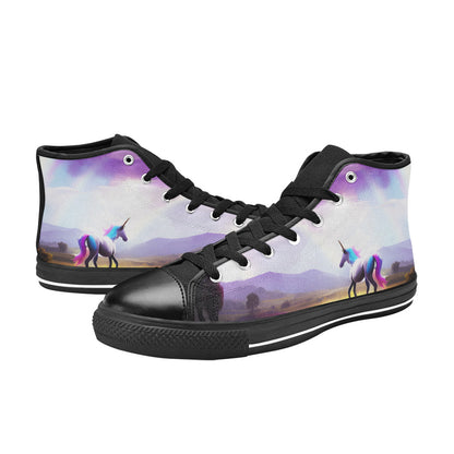 MEN'S Unicorn Beauty Art Men’S High Top Canvas Dark Academia Shoes