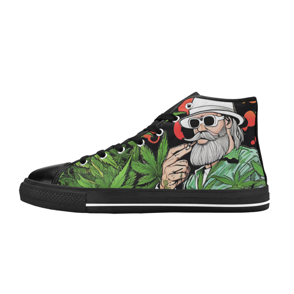 WOMEN'S Healthy Garden 420 High Top Canvas Dark Academia Custom Shoes