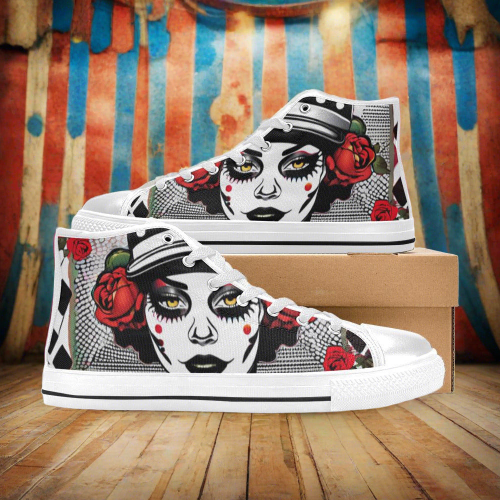 Chinese Dragon Silver Blue Custom WOMEN Bold Art - Freaky Shoes | Custom Art Sneakers