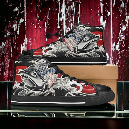 Cherry Blossom Pastel Soft Vivid MEN Bold Art - Freaky Shoes | Custom Art Sneakers