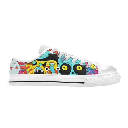 MEN'S Crazy Illustrations 2 Canvas Dark Academia Custom Sneakers