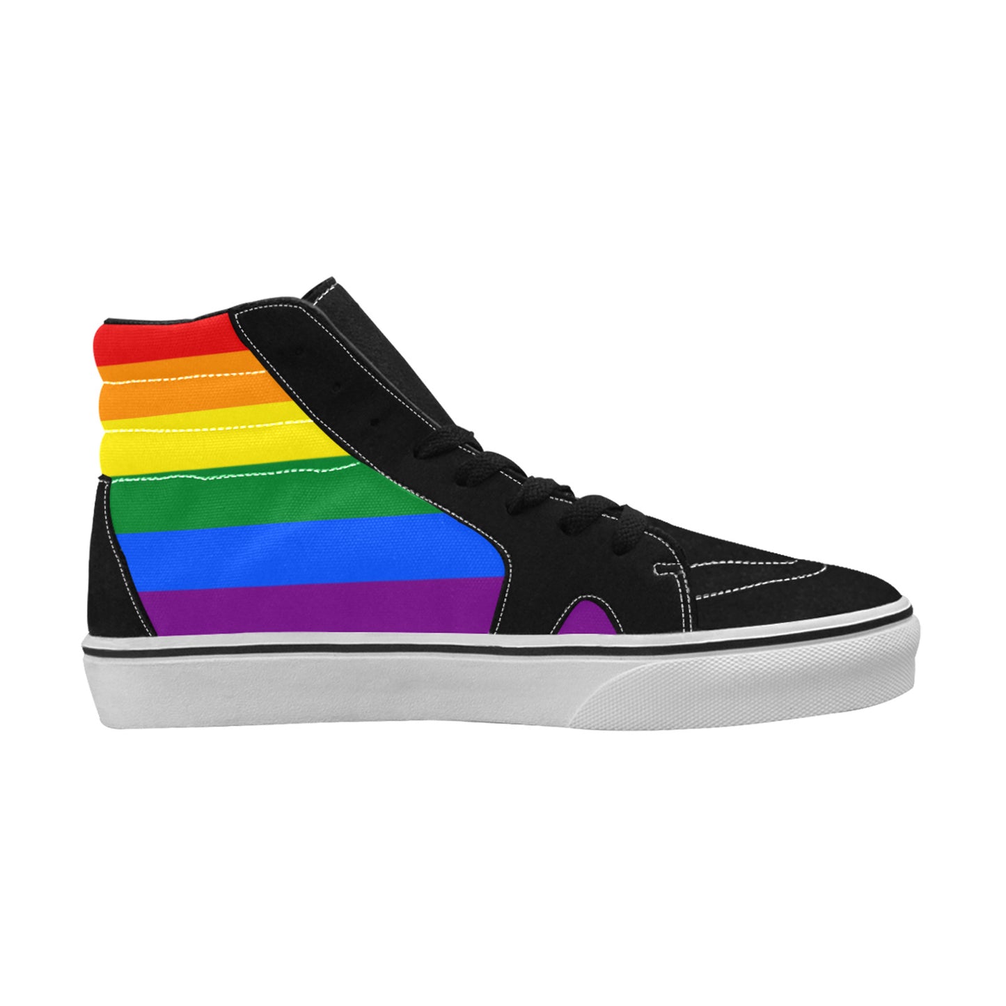 WOMEN'S Rainbow Pride LGBT High Top Skateboarding Shoes
