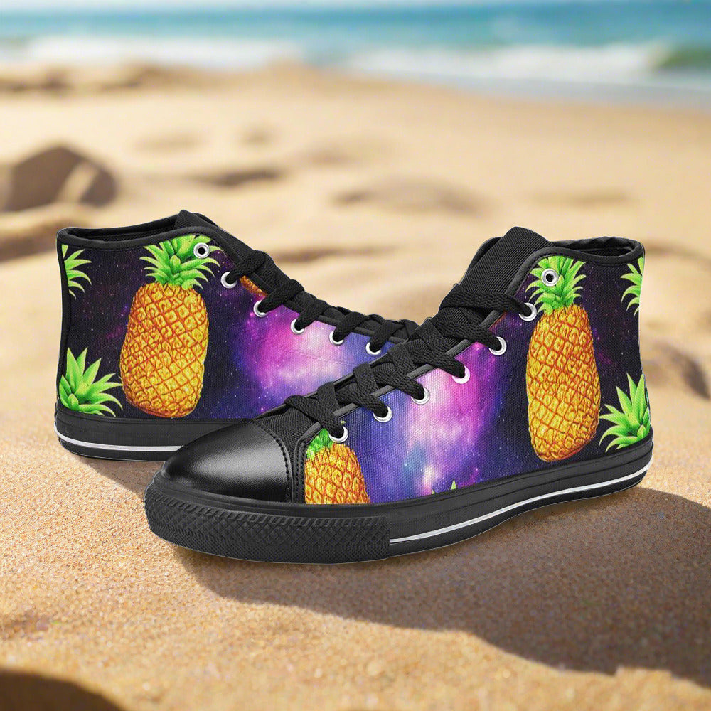 Cherry Blossom Pink Cream Vivid MEN Bold Art - Freaky Shoes | Custom Art Sneakers
