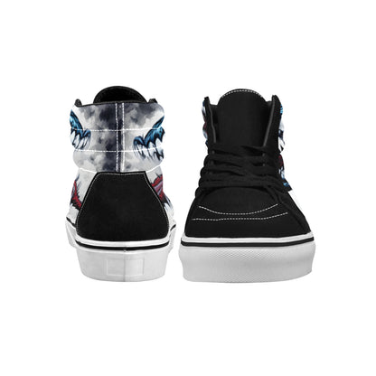 WOMEN'S Demon Art Long Teeth High Top Skateboarding Aesthetic Shoes