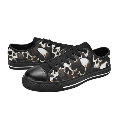 WOMEN'S Skulls Deluxe Canvas Cottagecore Shoes