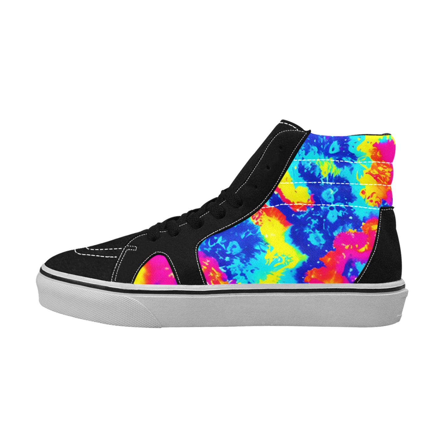 MEN'S Tie Dye Splash Retro High Top Skateboarding Dark Academia Custom Sneakers