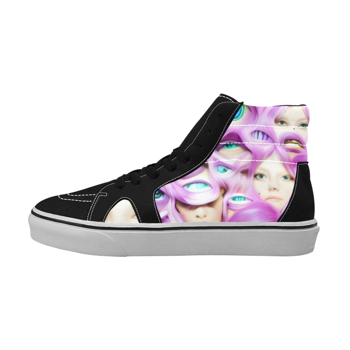 WOMEN'S Eye See Wall Eyes High Top Skateboarding Dark Academia Sneakers