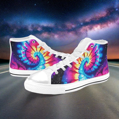 Cyberpunk Dark Cosmic Custom MEN Bold Art - Freaky Shoes | Custom Art Sneakers