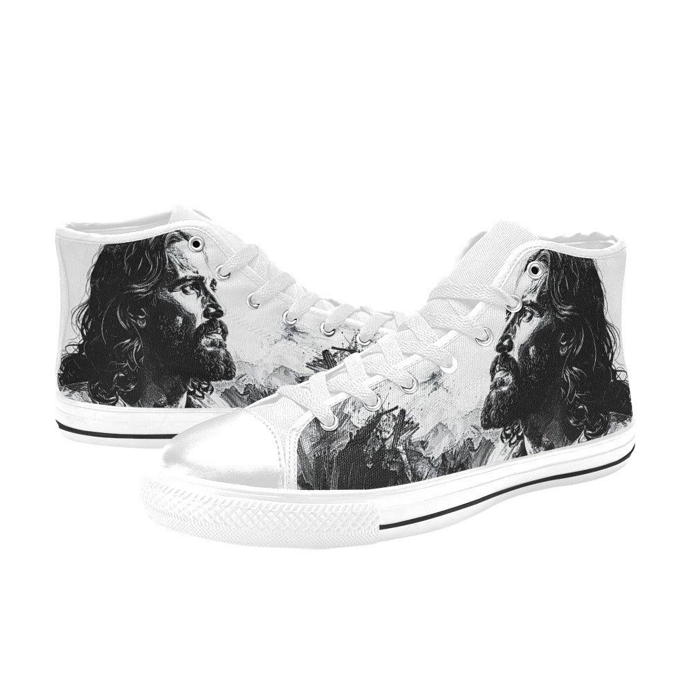 MEN'S Jesus2 Men’S High Top Canvas Vivid Custom Shoes