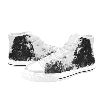 MEN'S Jesus2 Men’S High Top Canvas Vivid Custom Shoes