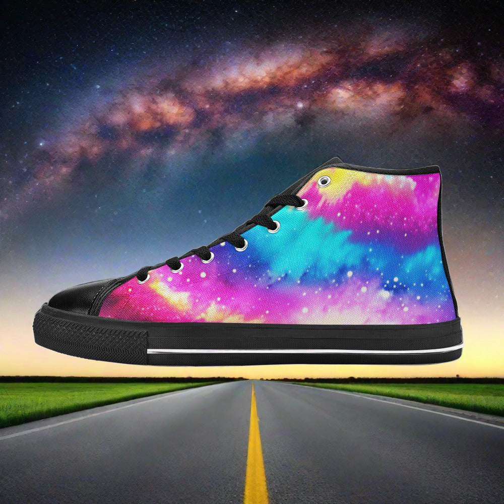 Aurora Borealis Rainbow Wearable WOMEN Bold Art - Freaky Shoes | Custom Art Sneakers