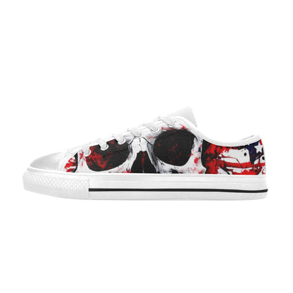 WOMEN'S Patriotic Splatter Canvas Cottagecore Custom Shoes