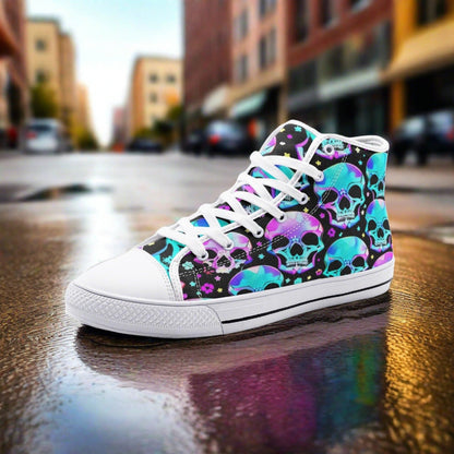 Aurora Borealis Jewel Rich Custom Bold Art - Freaky Shoes | Custom Art Sneakers