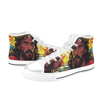 MEN'S Jesus_Ht_10 Men’S High Top Canvas Aesthetic Shoes