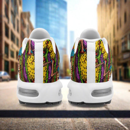 Dragon Pink Cream Vivid Bold Art - Freaky Shoes