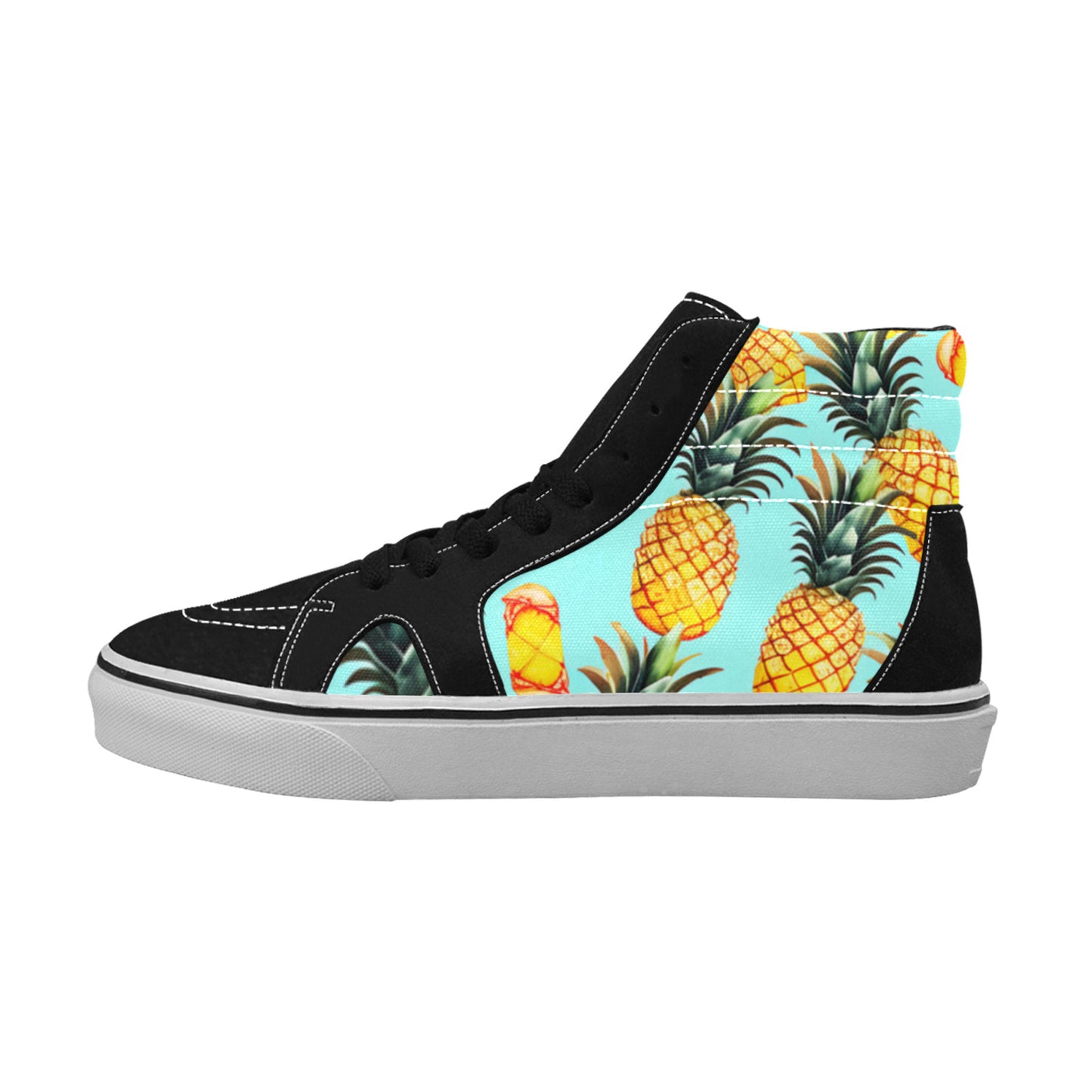MEN'S Pineapples Please 5 High Top Skateboarding Aesthetic Custom Shoes