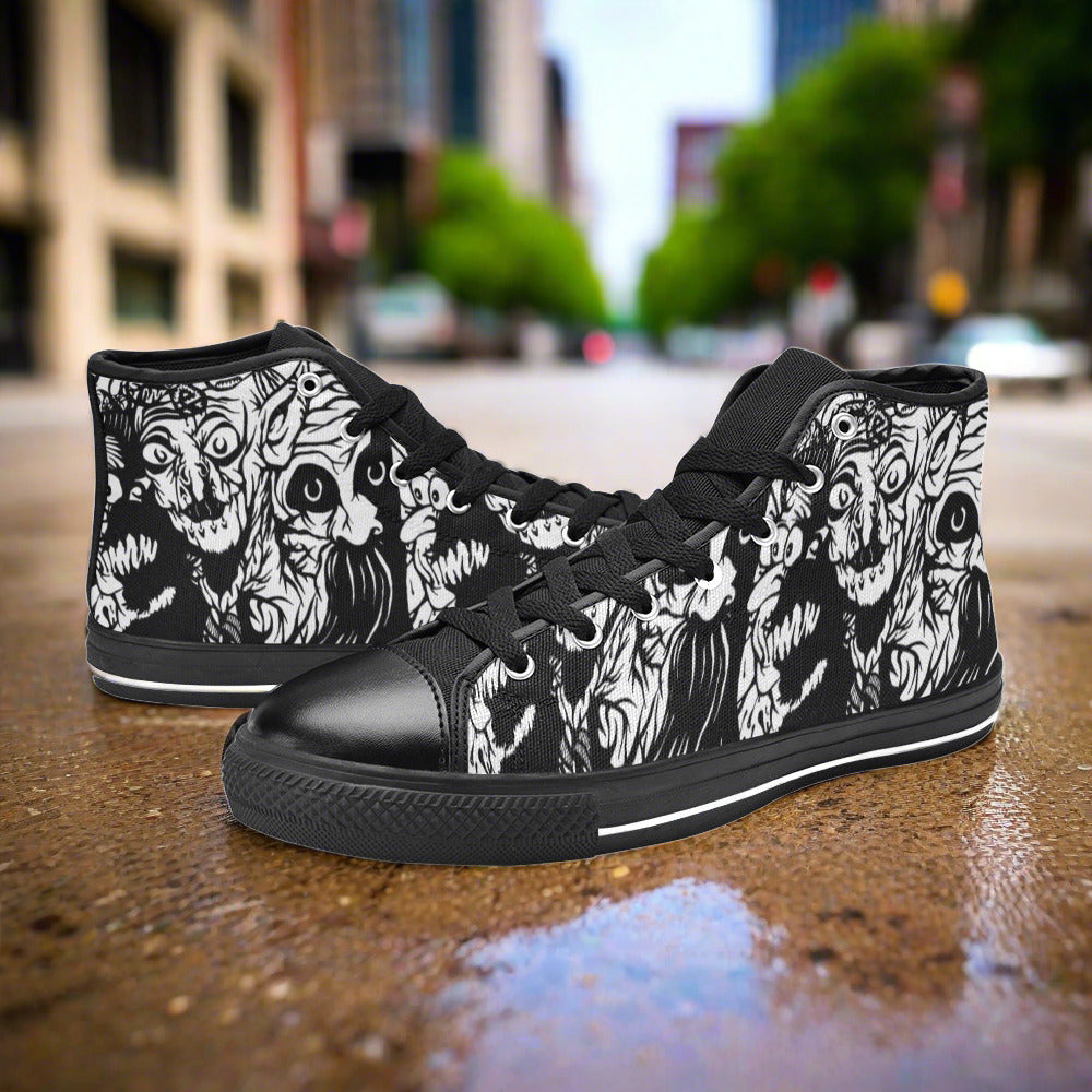 Celtic Green Emerald Vivid MEN Bold Art - Freaky Shoes | Custom Art Sneakers