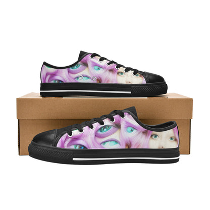 MEN'S Cc Wall Eyes Trippy Canvas Dreamcore Custom Sneakers