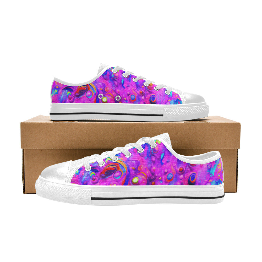 WOMEN'S Cc Acid Bath Art Canvas Wallpaper Art Sneakers