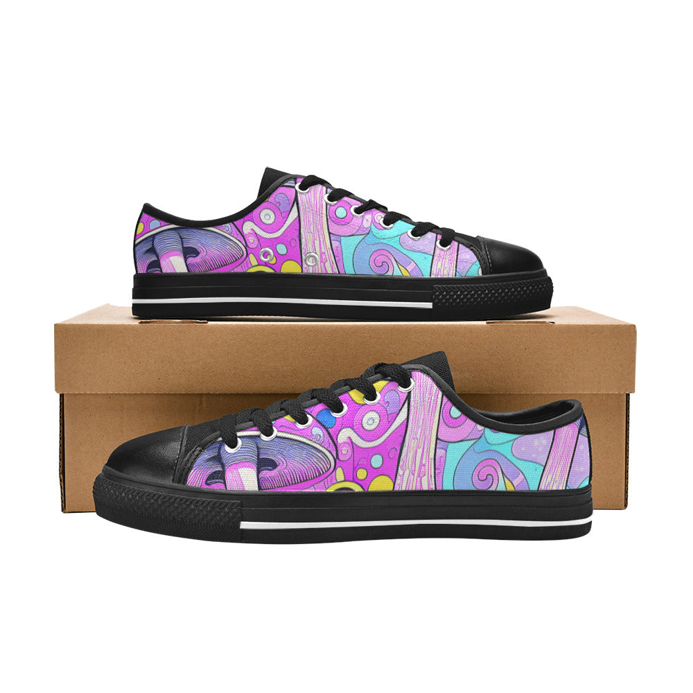 MEN'S Magic Mushrooms Art 3 Canvas Y2K Custom Sneakers