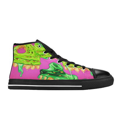 MEN'S Cc Ice Cream Art High Top Canvas Neon Fantasy Sneakers