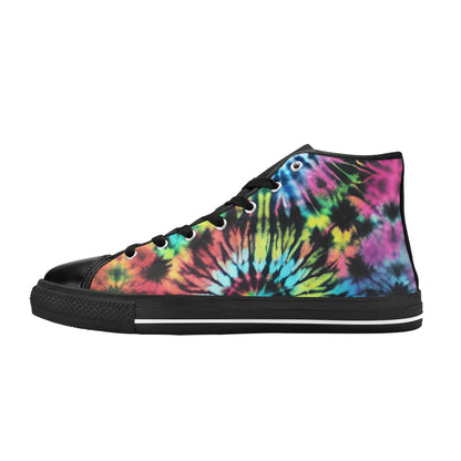 WOMEN'S Cc Tie Dye Art High Top Canvas Dark Academia Shoes