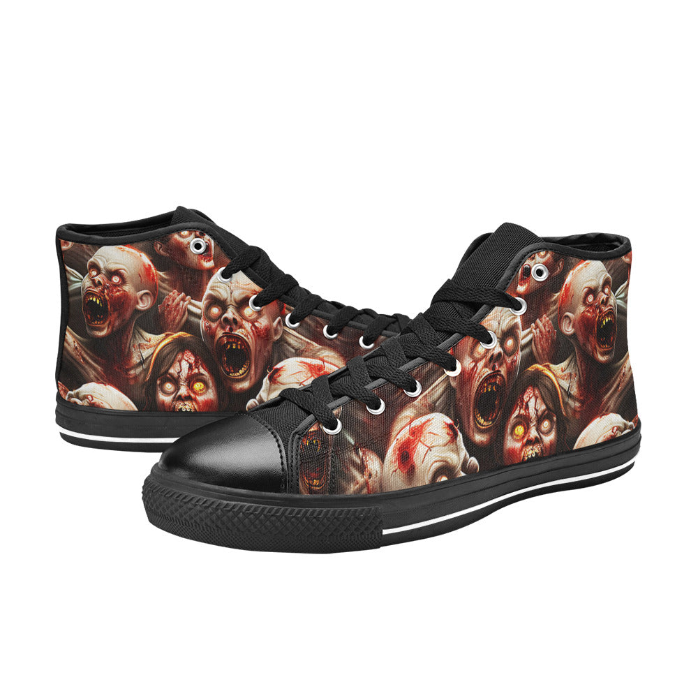MEN'S Monsters Men’S High Top Canvas Dark Academia Custom Sneakers