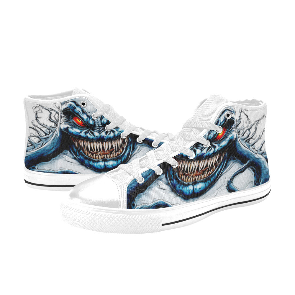 WOMEN'S Cc Super Human High Top Canvas Neon Fantasy Custom Shoes