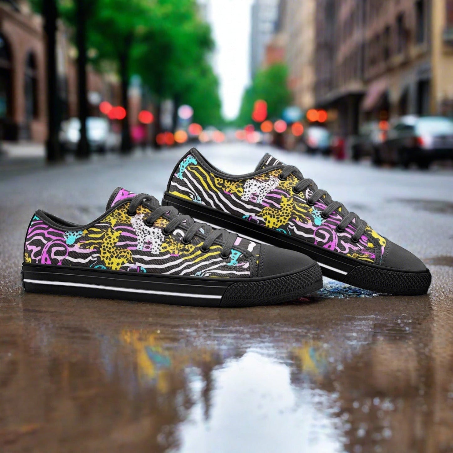 Aztec Jewel Rich Custom Bold Art - Freaky Shoes | Custom Art Sneakers